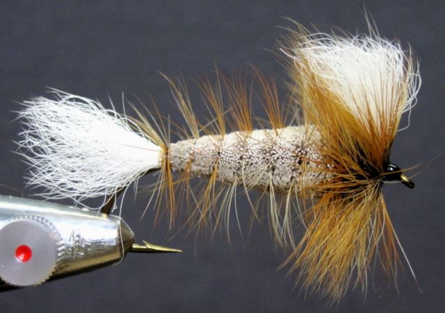 Mouche De Saumon Atlantique Delfur Fancy - Présentoir Artistique En Bois Et Verre
