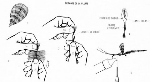 Artificielle à Corps Allongé pour la pêche à la mouche